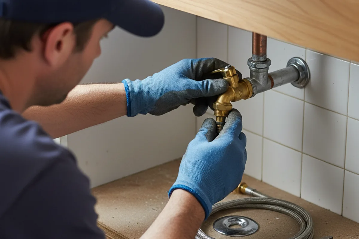 Shutoff valve and fitting work during Emergency Plumbing in Highland Mills